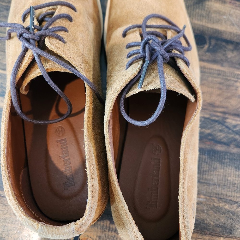 Timberland Men's Tan Leather Shoes SKU X03 - Picture 5 of 12